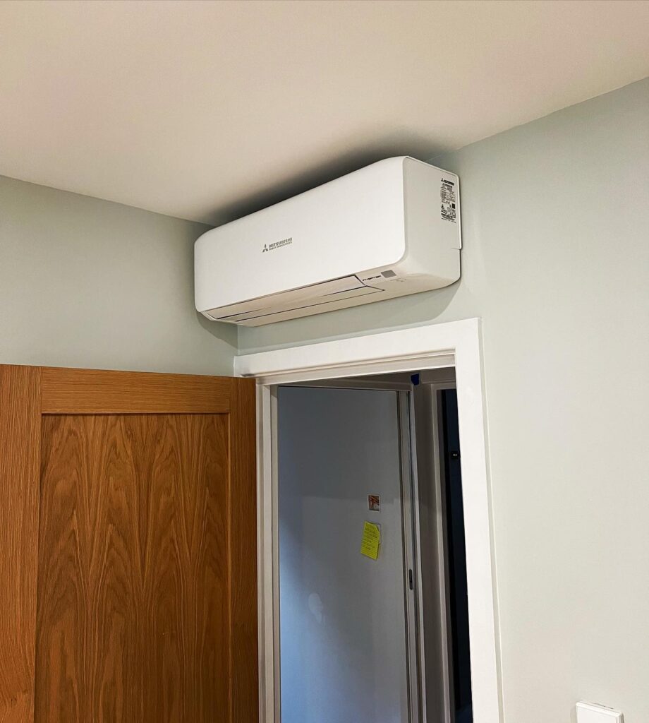 Mitsubishi multi Install with Wi-Fi Indoors .