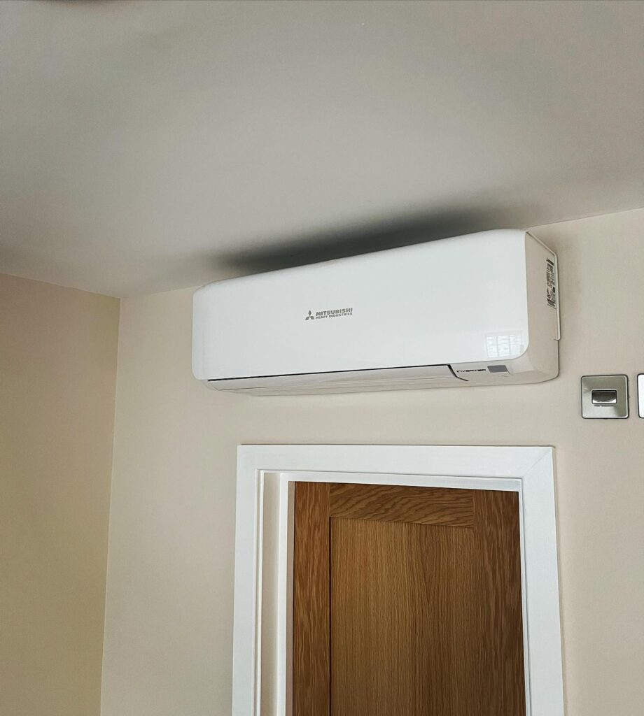 Mitsubishi multi Install with Wi-Fi Indoors .