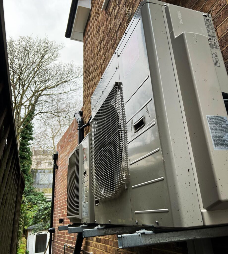 Mitsubishi multi Install with Wi-Fi Indoors .