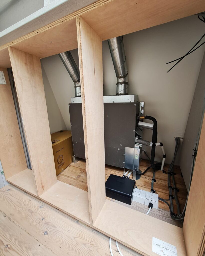 New Daikin VRF Install in progress x6 ducted units in Mayfair