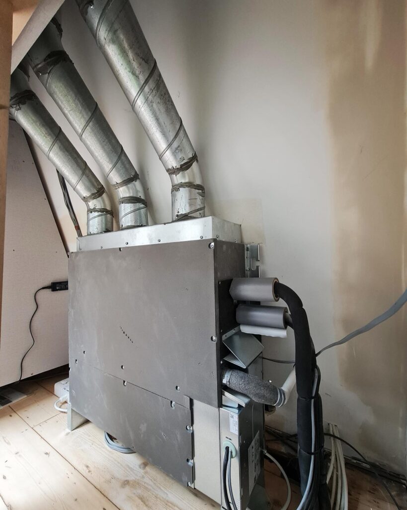 New Daikin VRF Install in progress x6 ducted units in Mayfair