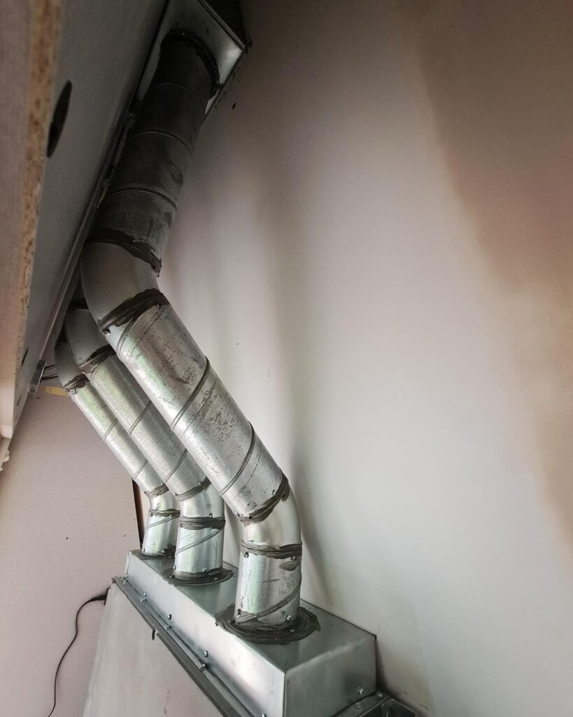 New Daikin VRF Install in progress x6 ducted units in Mayfair